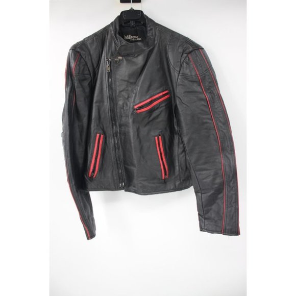 Vintage wilsons Mens 42 distressed leather jacket biker cafe racer asymmetrical - Picture 2 of 16